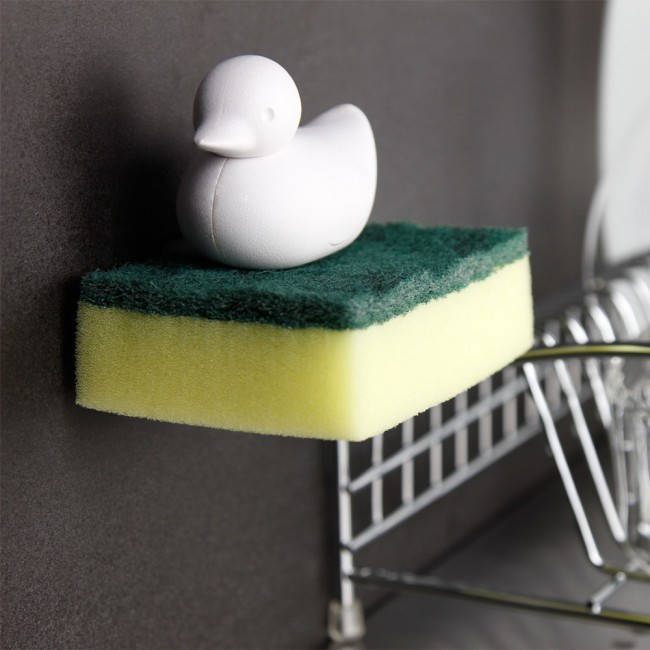

Держатель для губки Duck Sponge Qualy (белый)
