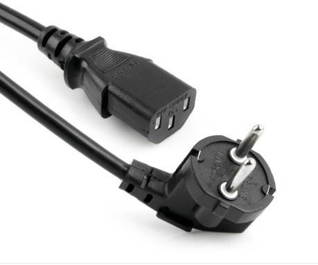 

Кабель живлення Schuko PC-186 CEE7 / 7-C13, 1.5M, 0.5mm, OEM (євровилка) Q25 / 300