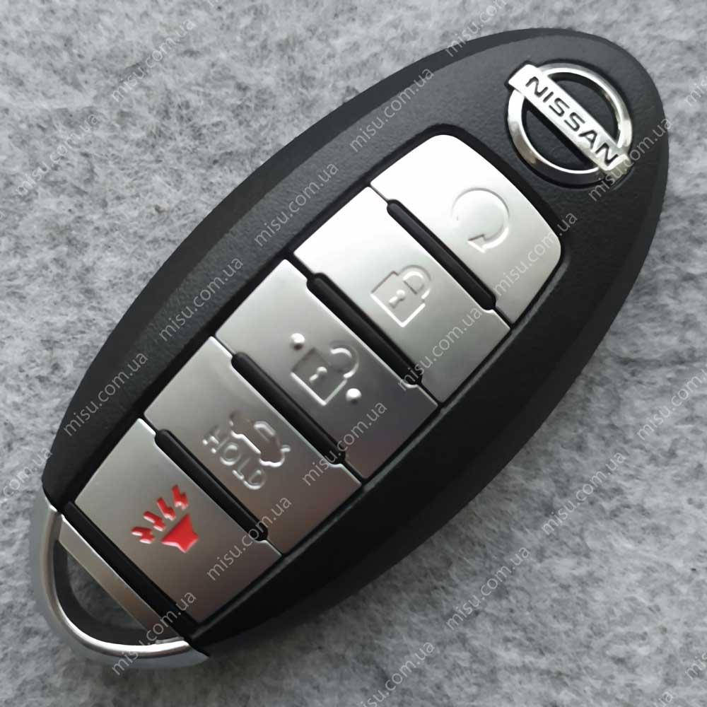 

Смарт ключ Nissan 5 кнопок 433 МГц ID46 Pcf7952