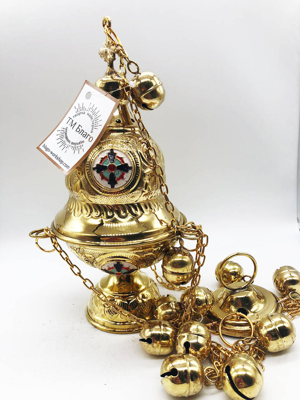 

Кадило Грецьке чеканка, Кадило Греческое чеканка, Censer, 10х24 см
