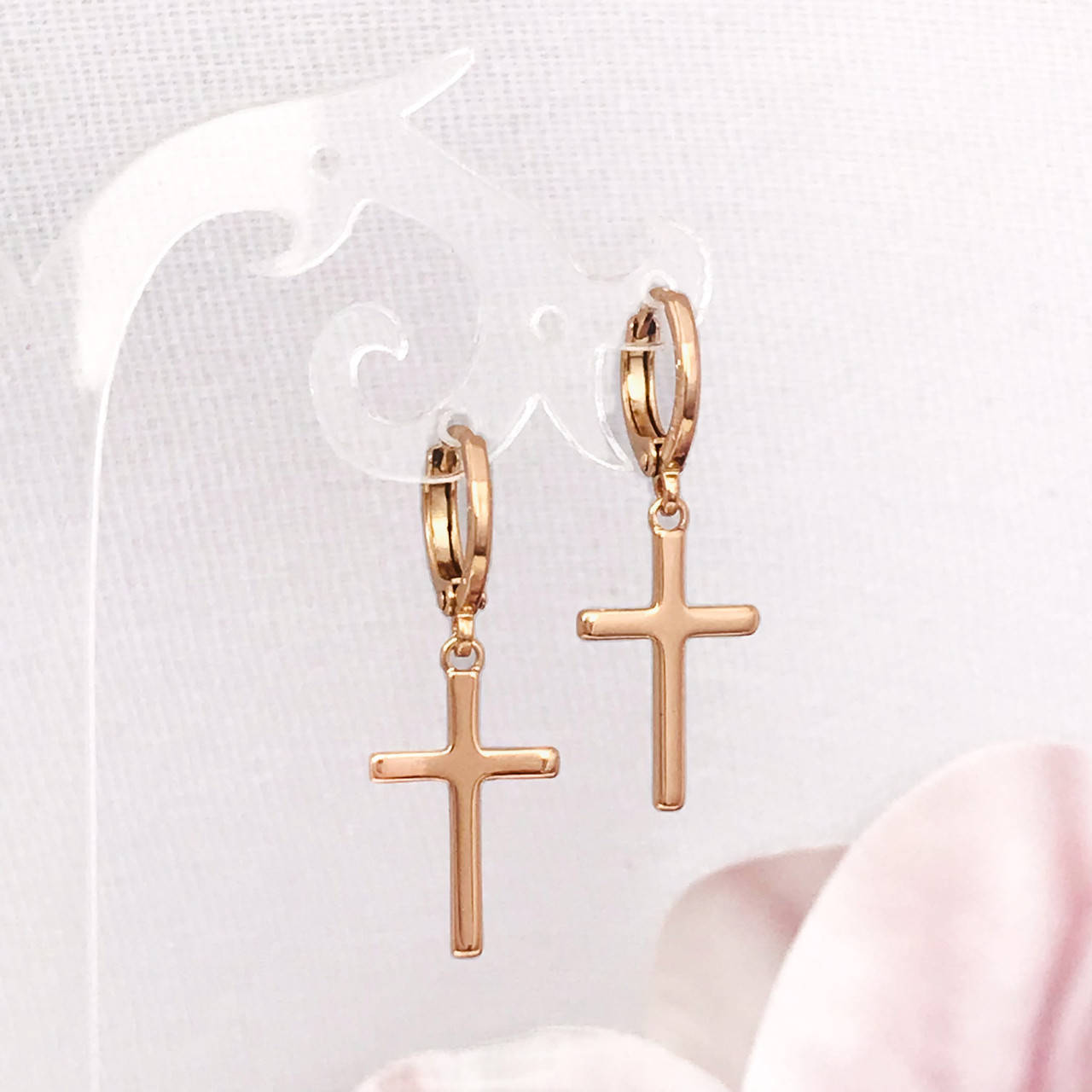 

Сережки крестики. Xuping