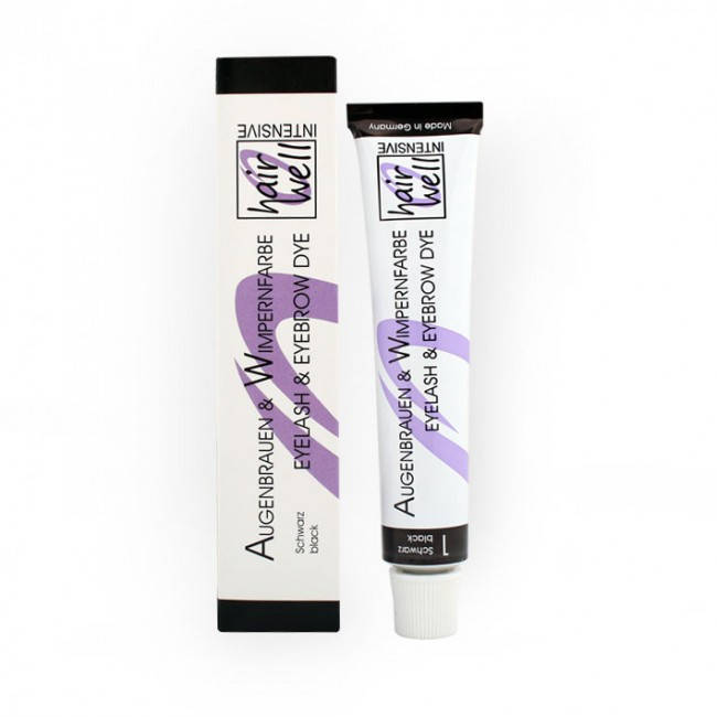 

Краска для ресниц и бровей HairWell чёрная