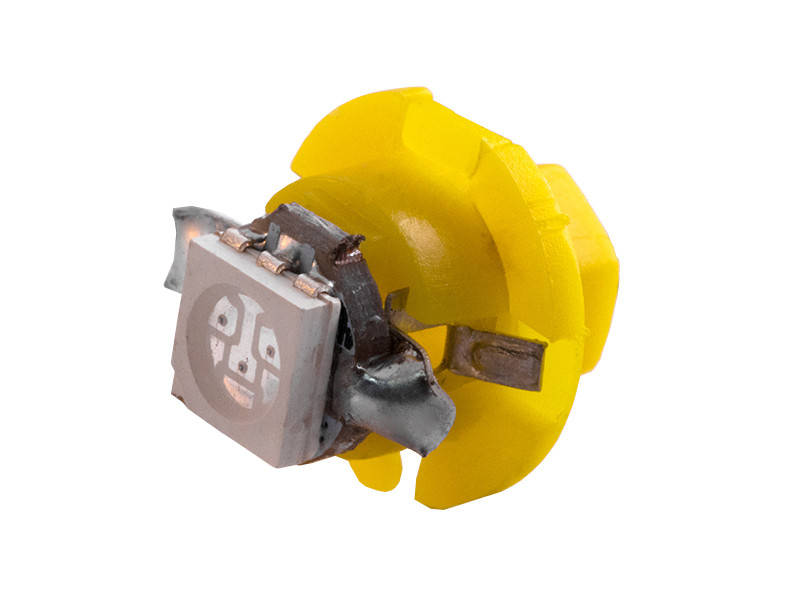 

Светодиодная автолампа T5 W1.2W B8.4d 12В SMD5050-1led желтый