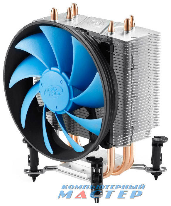 

Вентилятор Deepcool GAMMAXX 300 (универсал/100W/120mm/900-1600rpm/4pin,PWM/Al+Cu/473g)