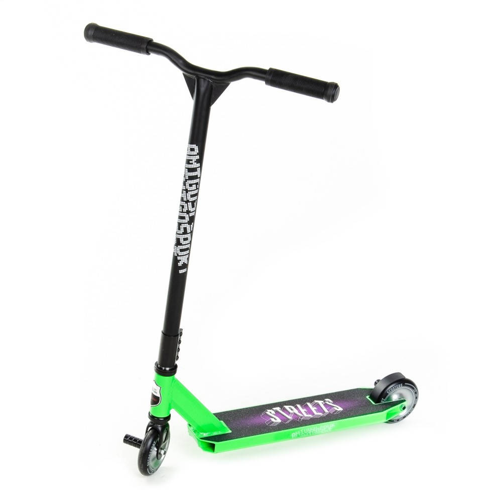 

Трюковой самокат AMIGO STREET PRO (HIC) 110 мм зеленый, Зелёный