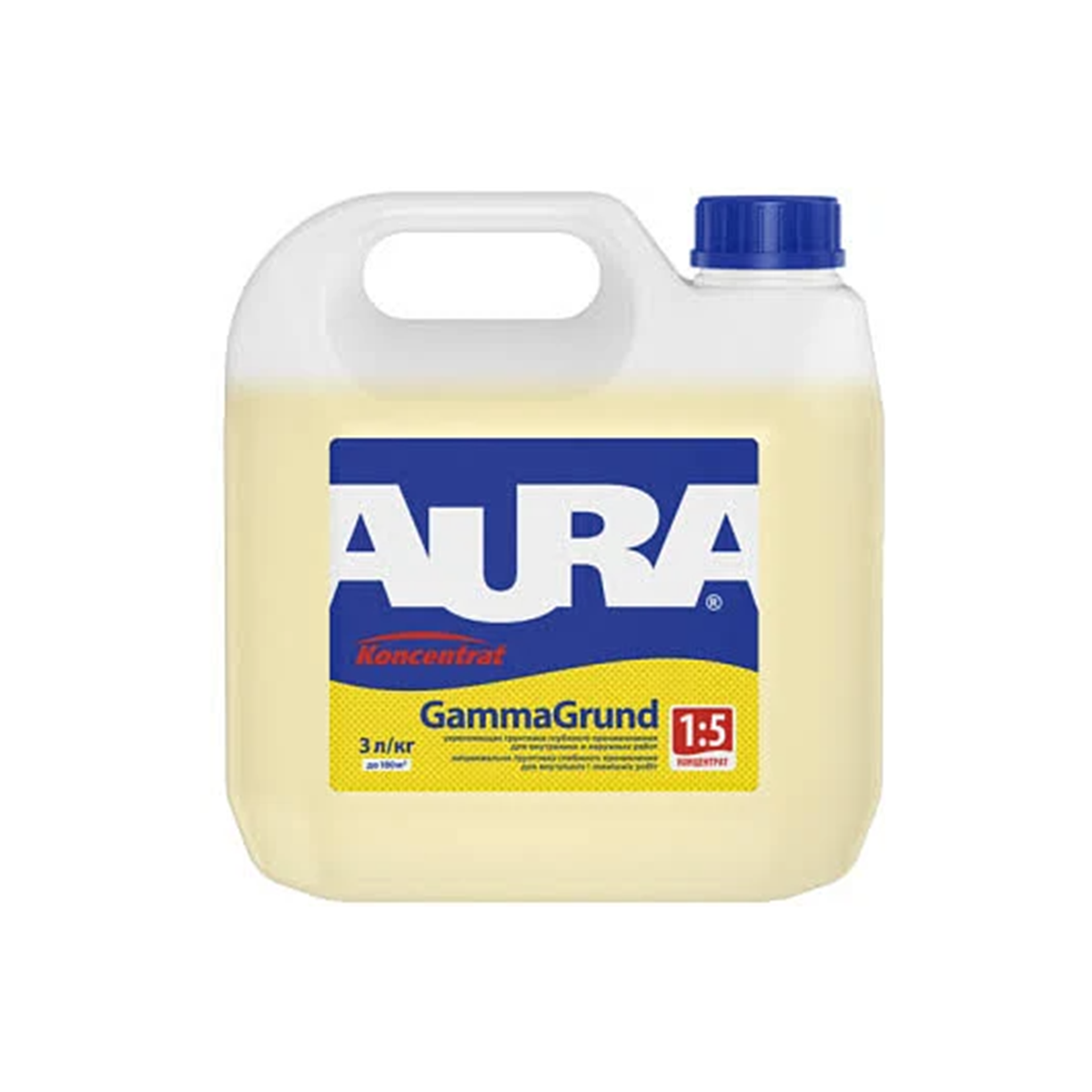 

Укрепляющий грунт глубокого проникновения Aura Gammagrund 3л