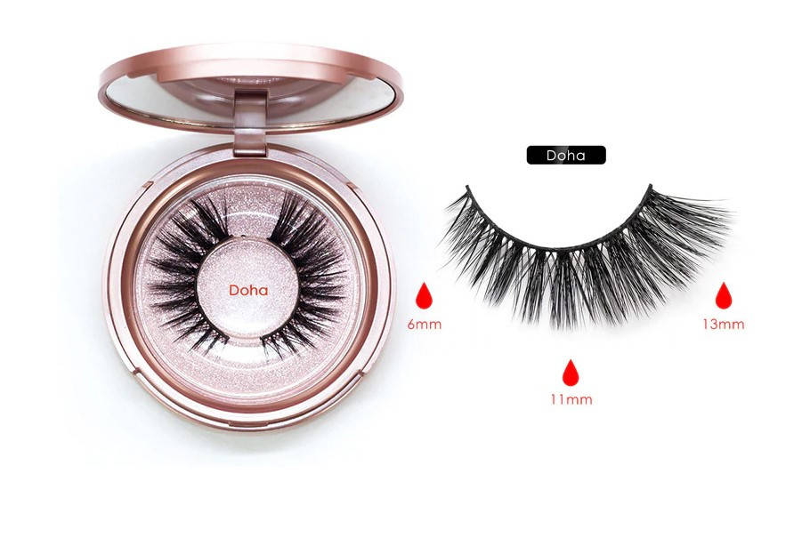 

Магнитные ресницы на 5 магнитов Magnetic Eyeliner & Eyerlashes Doha, Черный