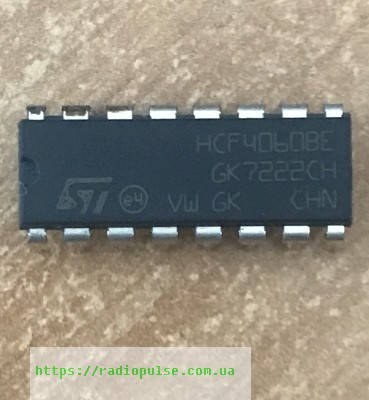 

Микросхема 4060BE ( HCF4060BE , CD4060BE )