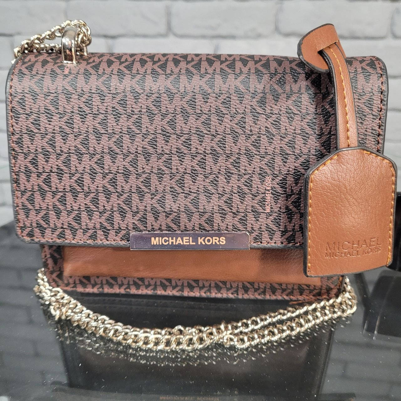 

Женская сумка Michael Kors майкл корс коричневая, Черный