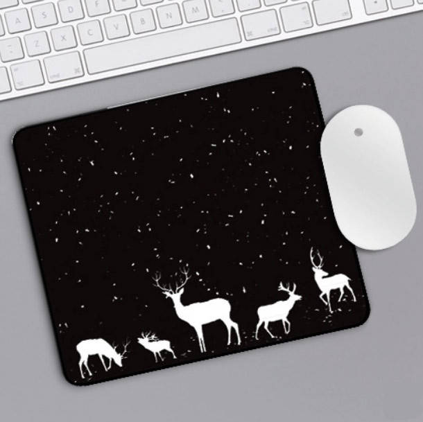 

Коврик Primo игровая поверхность для мыши 30x25cm - Deer, Черный