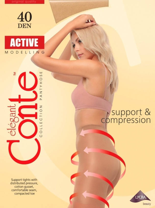 

Колготки Conte Active 40 Den natural, Бежевый