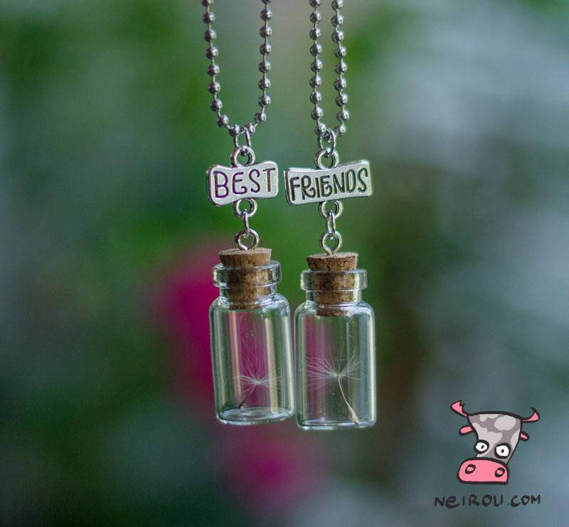 

Кулон парный для двоих друзей "Best Friends. Одуванчики. Цена за 1 пару