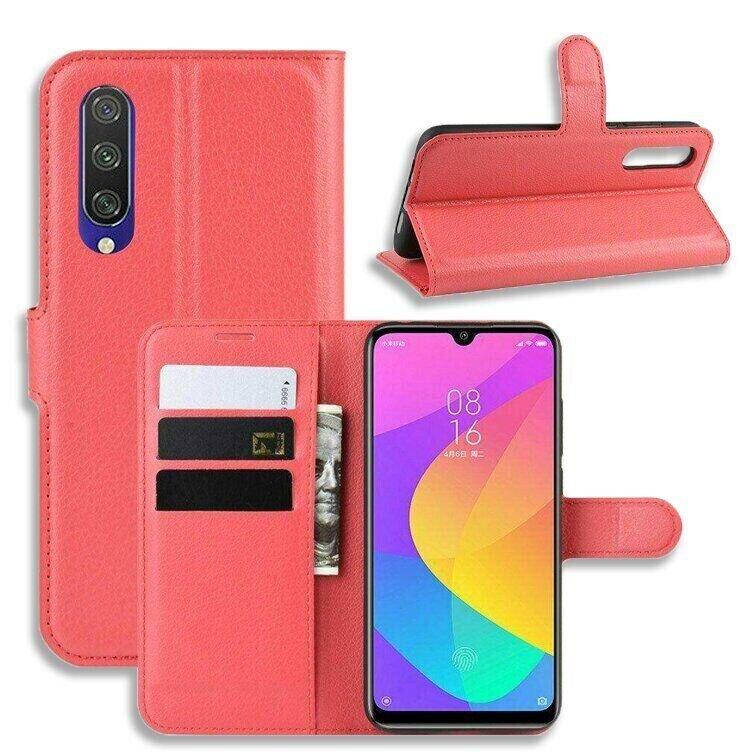

Чехол-Книжка с карманами для карт для Xiaomi Mi9 цвет Красный