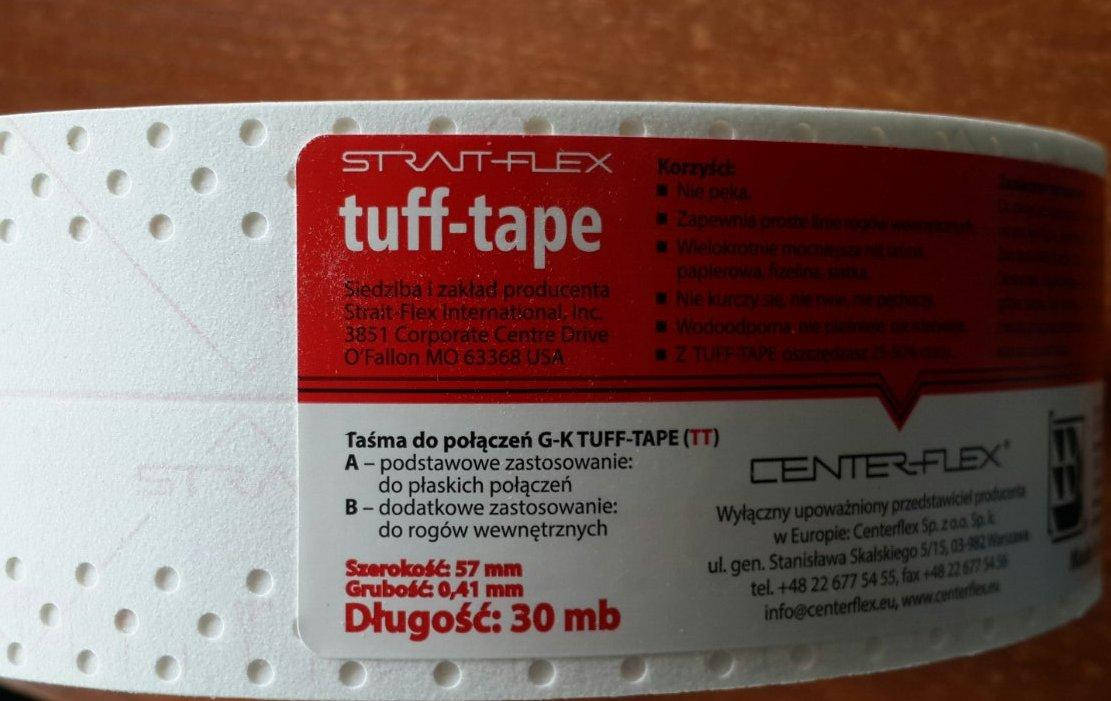 

Универсальная лента Strait‑flex Tuff tape для швов и углов гипсокартона 57 мм 30 м.п
