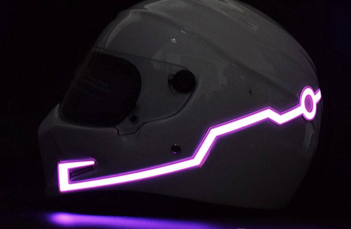 

Подсветка на мотоциклетный шлем
