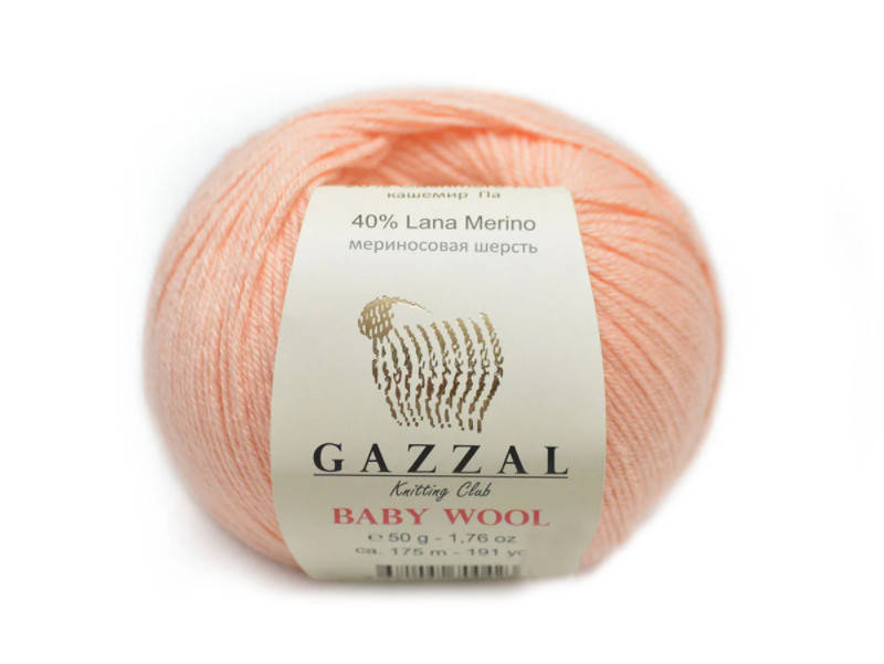

Gazzal Baby Wool, Персиковый №834