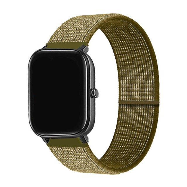 

Ремешок для Amazfit GTS / GTS 2 / GTS 2 mini / GTS 3 нейлоновый оливковый