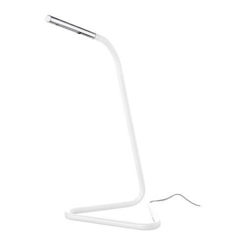 

ХОРТЕ Настольная лампа, светодиодная, белый, серебристый, 10238271, ИКЕА, IKEA, HÅRTE