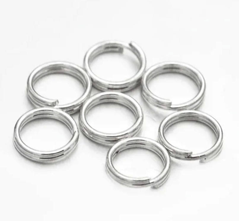 

Кольцо соединительное Двойное Серебро 0,7 см х 0,7 мм 2 г. (около 22 шт)