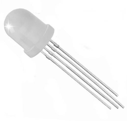 

Светодиод 10mm RGB общий катод матовый