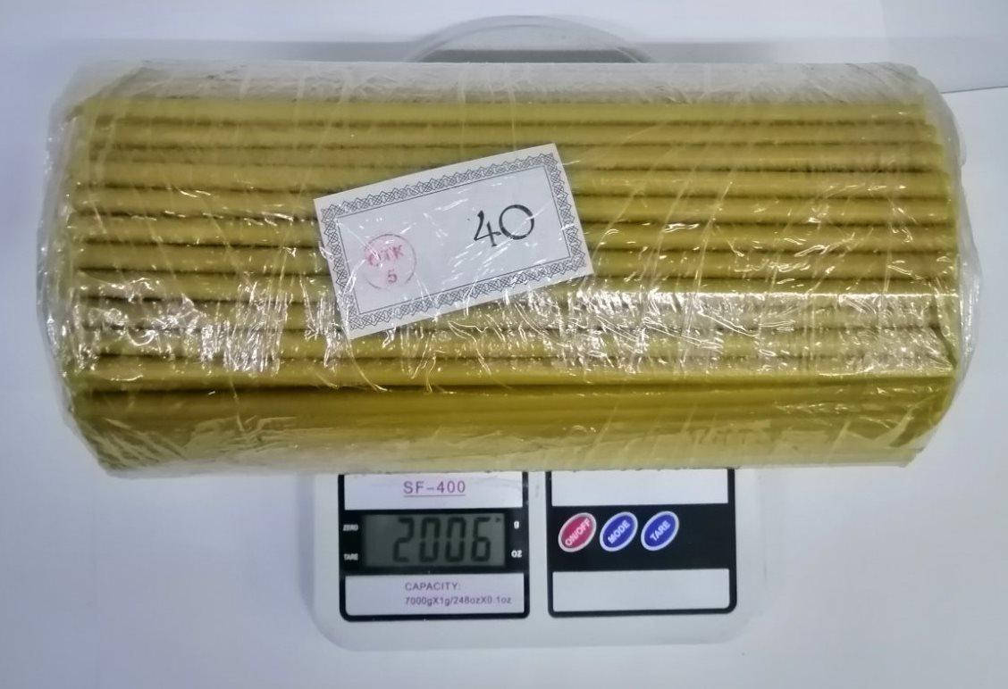 

Свеча церковная парафиновая 40, Коричневый