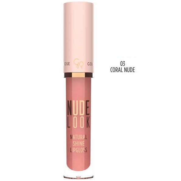 

Жидкая глянцевая помада Golden Rose Nude Look Natural Shine Lipgloss 03 Coral Nude