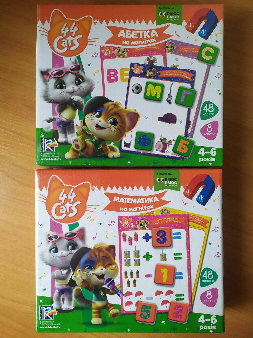 

Комплект магнитных игр Vladi Toys Абетка и Математика 44 Кота (Укр)