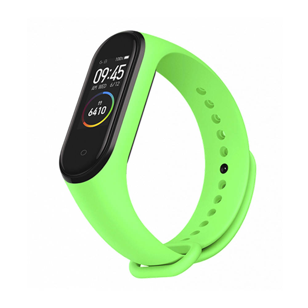 

Ремешок к браслету Mi Band 4 3 силиконовый Зеленый чай