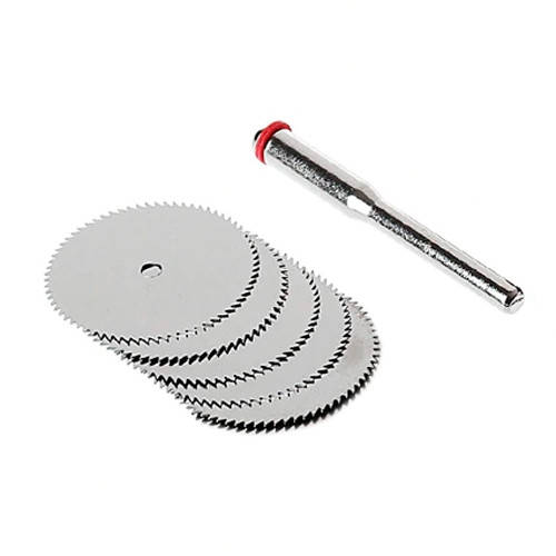 

Набор из 5 отрезных кругов, дисковых пил 25мм для дремеля гравера 2000-05068