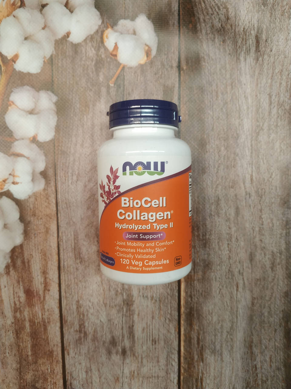 

Now Foods BioCell Collagen hydrolyzed type 2 , 120 veg caps , коллаген 2го типу
