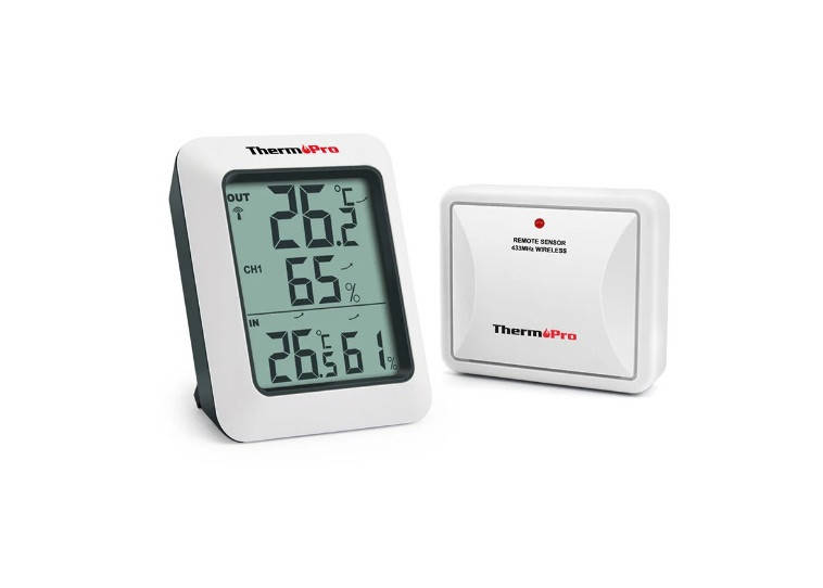 

Метеостанция-термогигрометр ThermoPro TP60S с удалённым датчиком t° (до 60 метров)