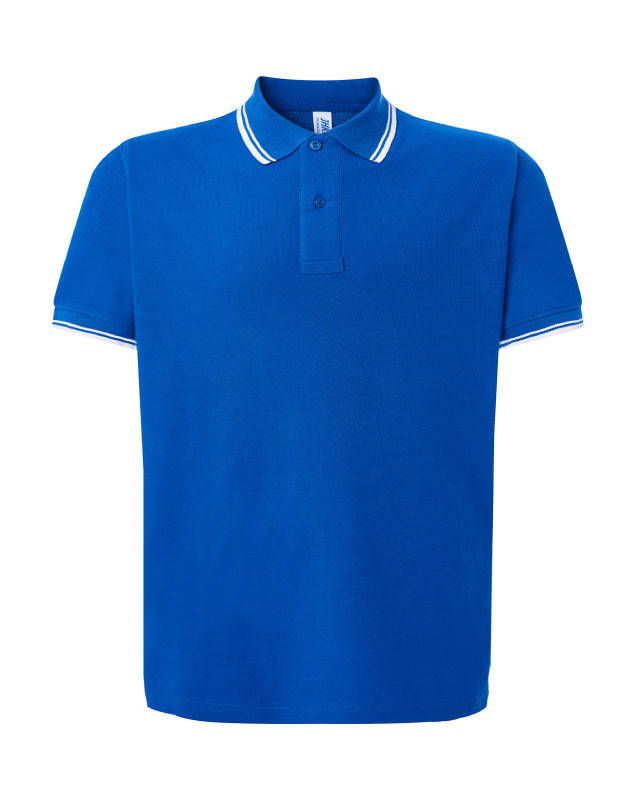 

Мужская рубашка-поло JHK POLO REGULAR CONTRAST, синяя, размер XL