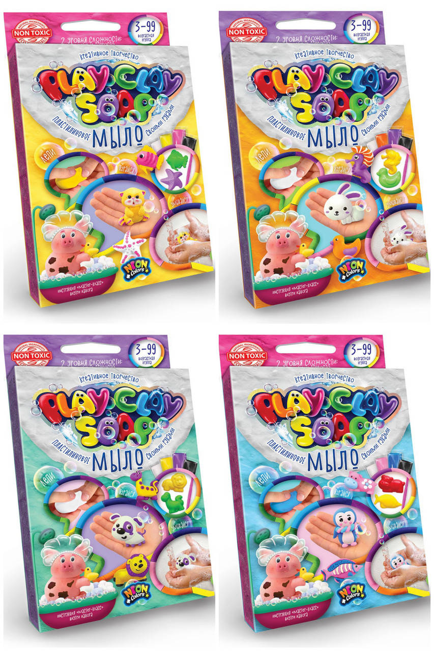 

Набор для творчества "Мыло пластилиновое малое 4 цвета" Danko Toys