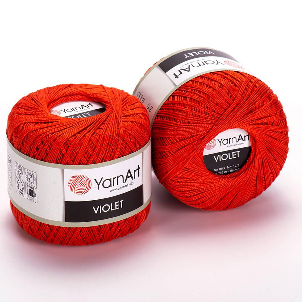 

Пряжа YarnArt Violet / Ярнарт Виолет / хлопок / Оранжевый 5535