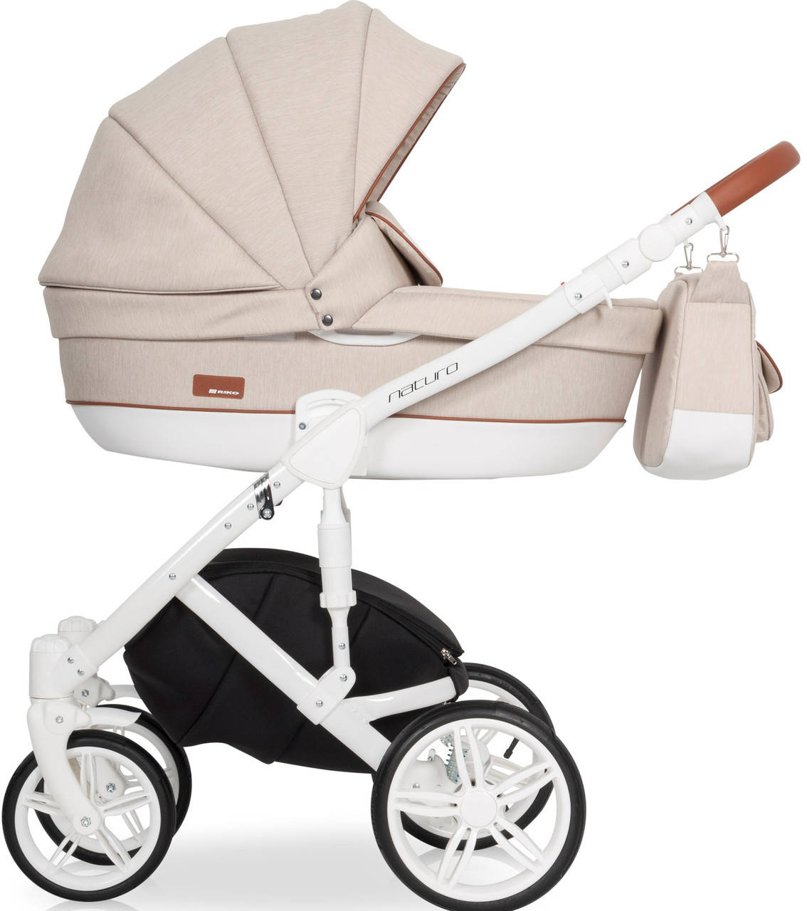 

Детская универсальная коляска 3 в 1 Riko Naturo 02 Latte, Бежевый