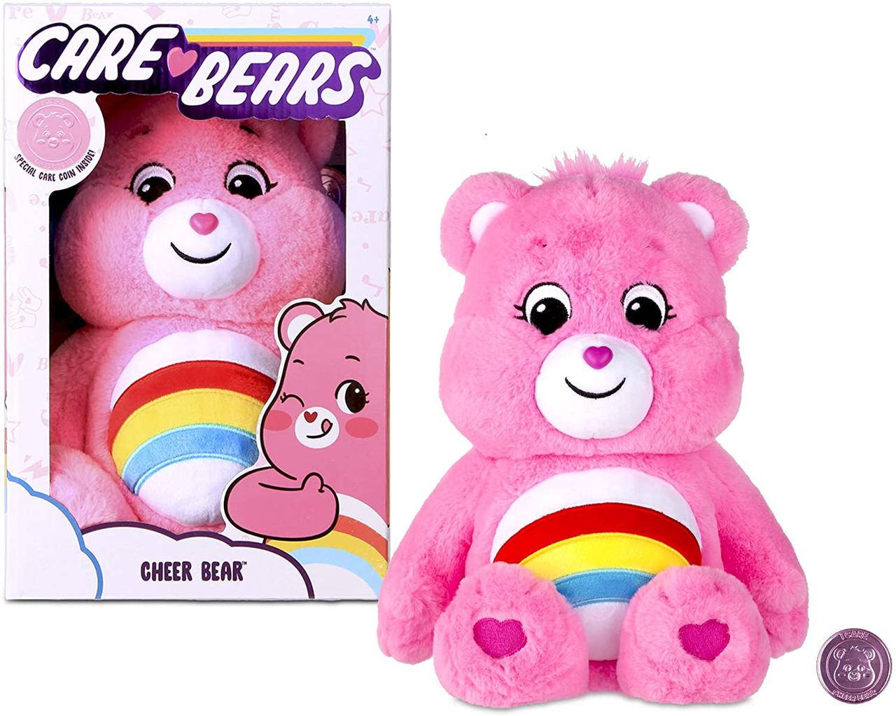 

Заботливый плюшевый радужный медвежонок Care Bears Cheer Bear Stuffed Animal, Розовый