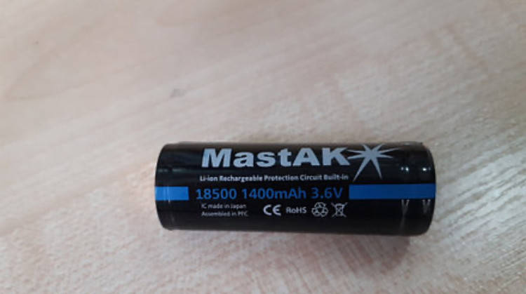 

Аккумулятор Li-ion MastAk 18500 1400mah