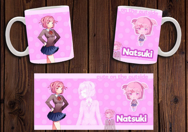 

Чашка "Doki Doki Literature Club!" / Кружка Литературный клуб "Доки Доки" №2, Белый