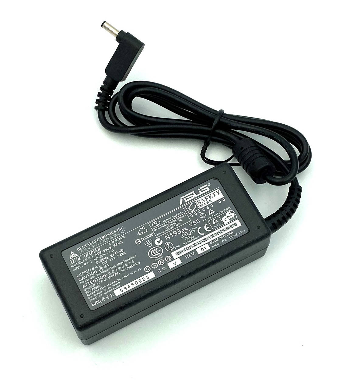 

Блок питания для ноутбука Asus 19V 3.42A 65W 4.0x1.35 mm