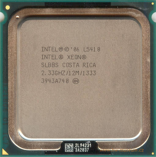 

Intel Xeon L5410 CPU SLBBS 2.33GHz/12M/50W Socket 771 Intel 5000P/5000V/5000X/5100/5400