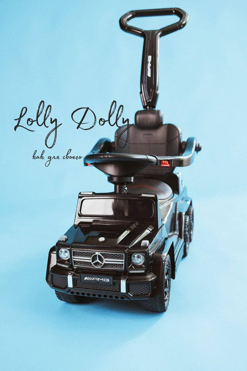 

Толокар-электромобиль 2в1 с родительской ручкой M 3853EL, Черный