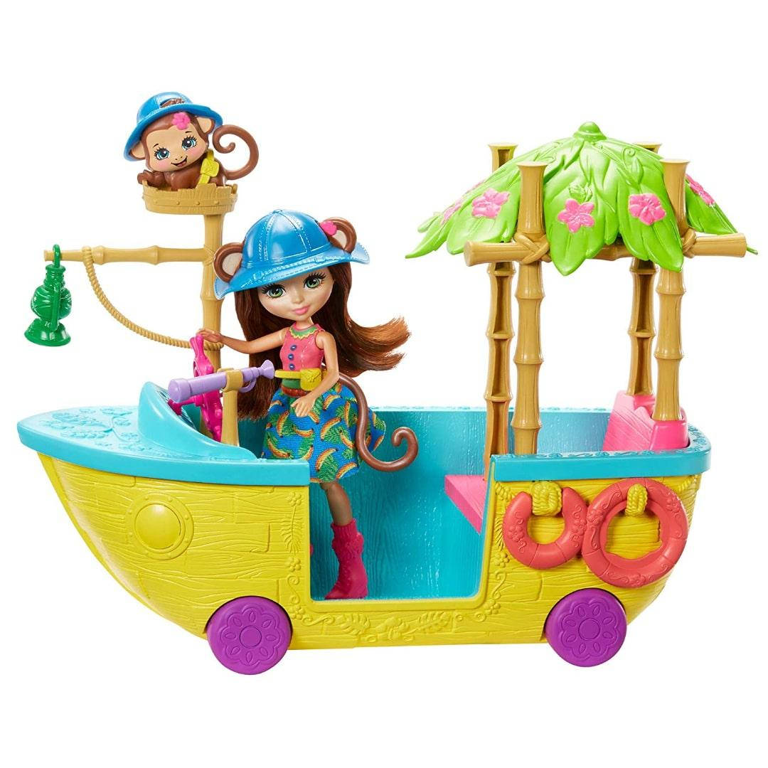 

Набор Энчантималс лодка обезьянки Мерит Enchantimals Junglewood Boat & Merit Monkey Doll