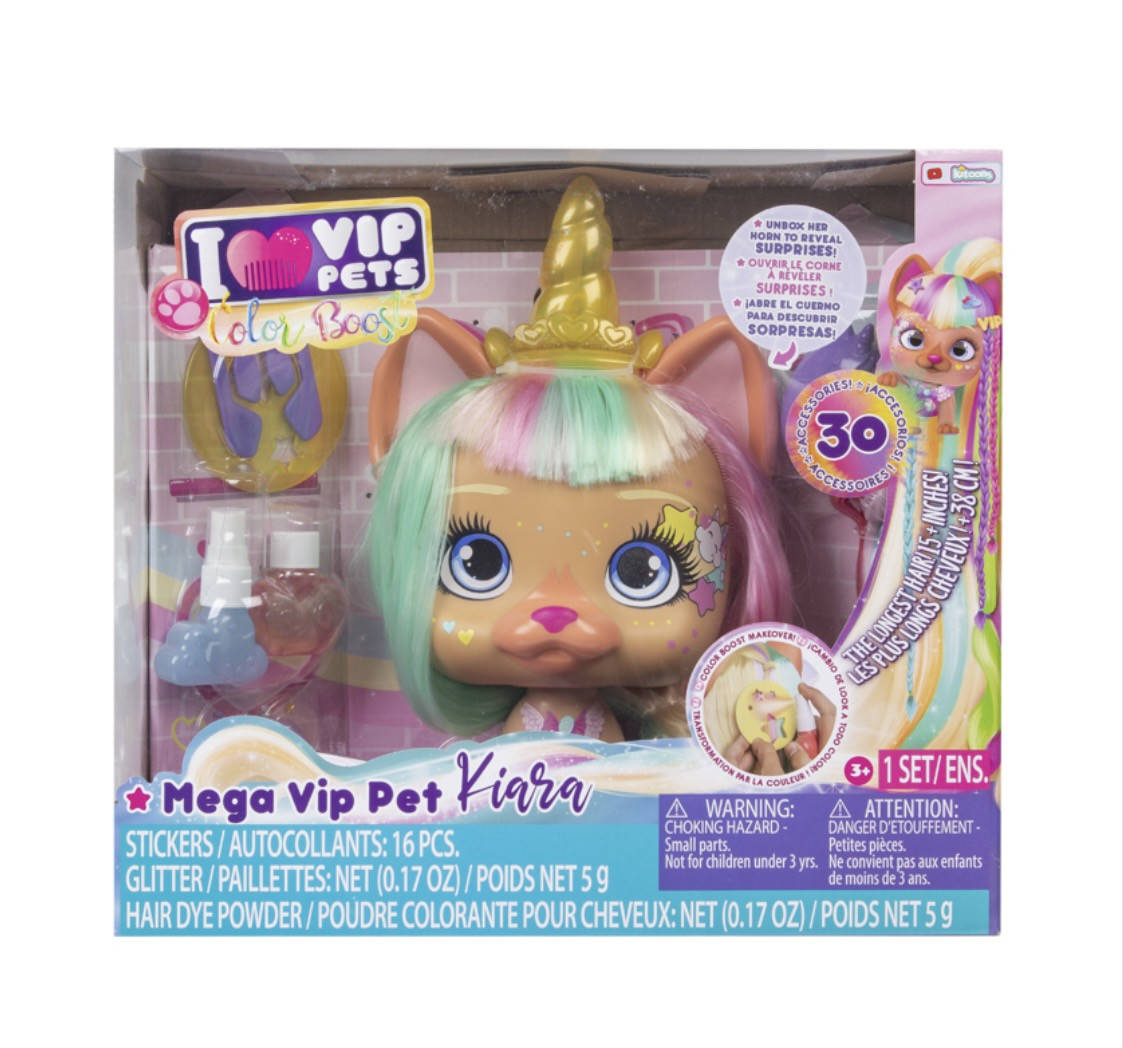 

VIP Pets Color Boost - Mega VIP Pet Kiara - Exclusive Styling Head Мега Домашний любимец