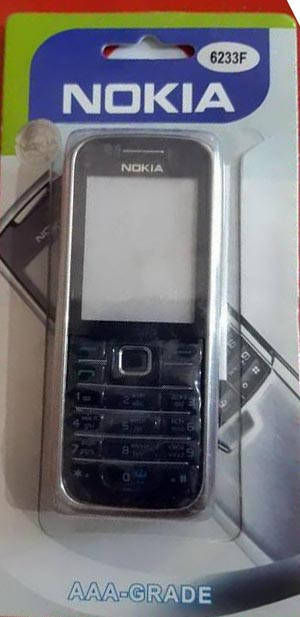 

Корпус телефона Nokia 6233 полный комплект, Черный
