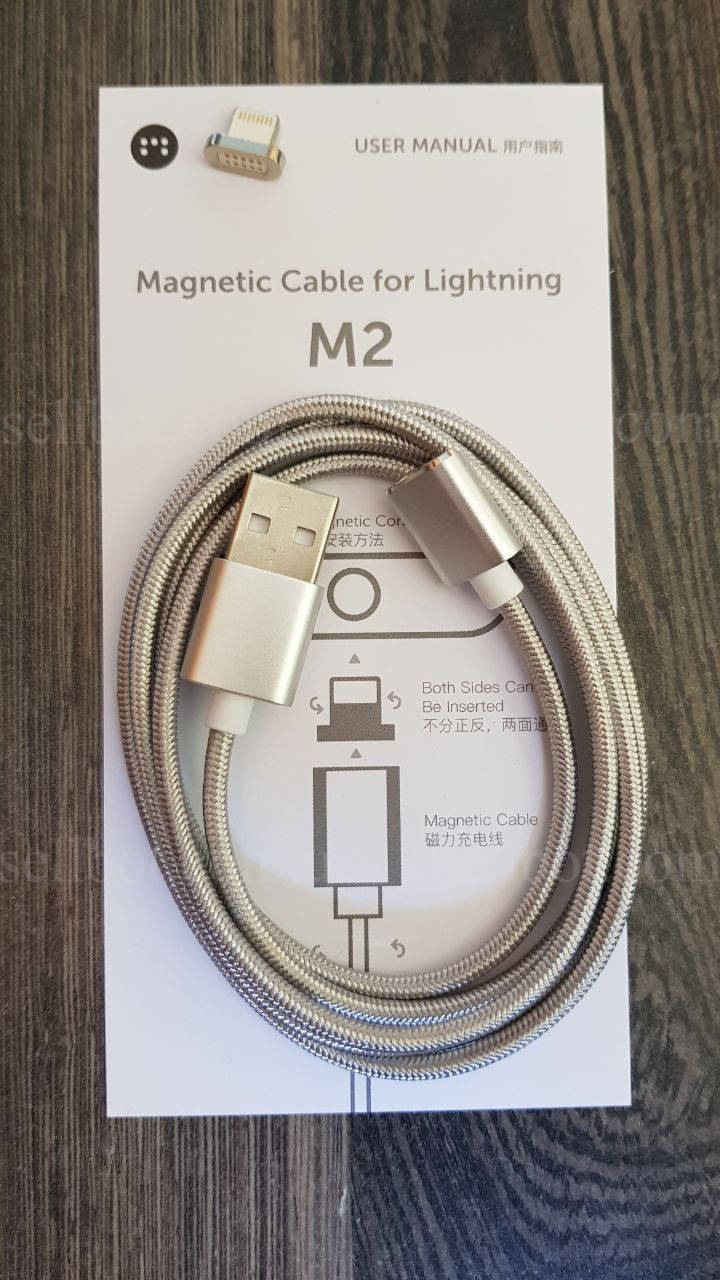

Магнітний кабель Moizen M2 iPhone Lightning Магнитный (iPhone сable), Серый