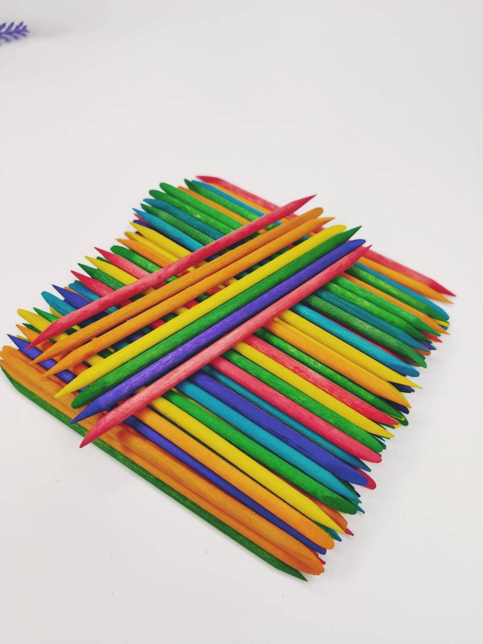 

Разноцветные апельсиновые палочки 100 штук для маникюра