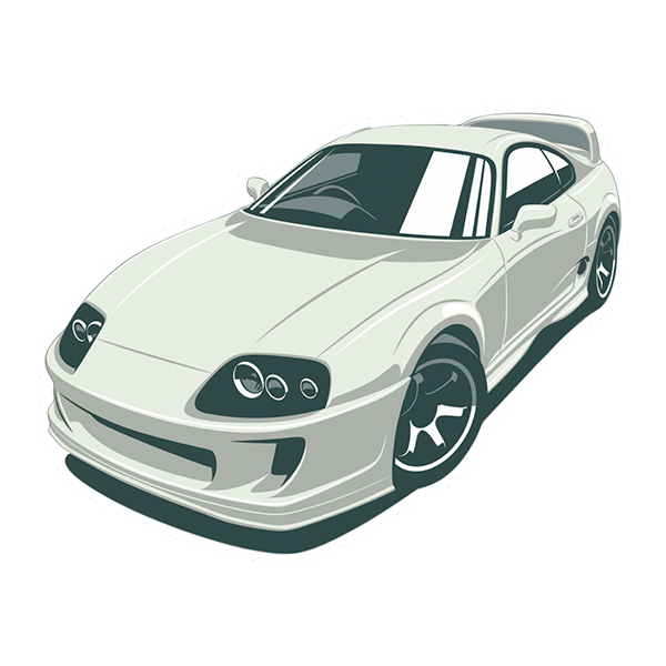 

Toyota Supra A80 2JZ sticker 9*5cm Вологостійка наклейка на авто