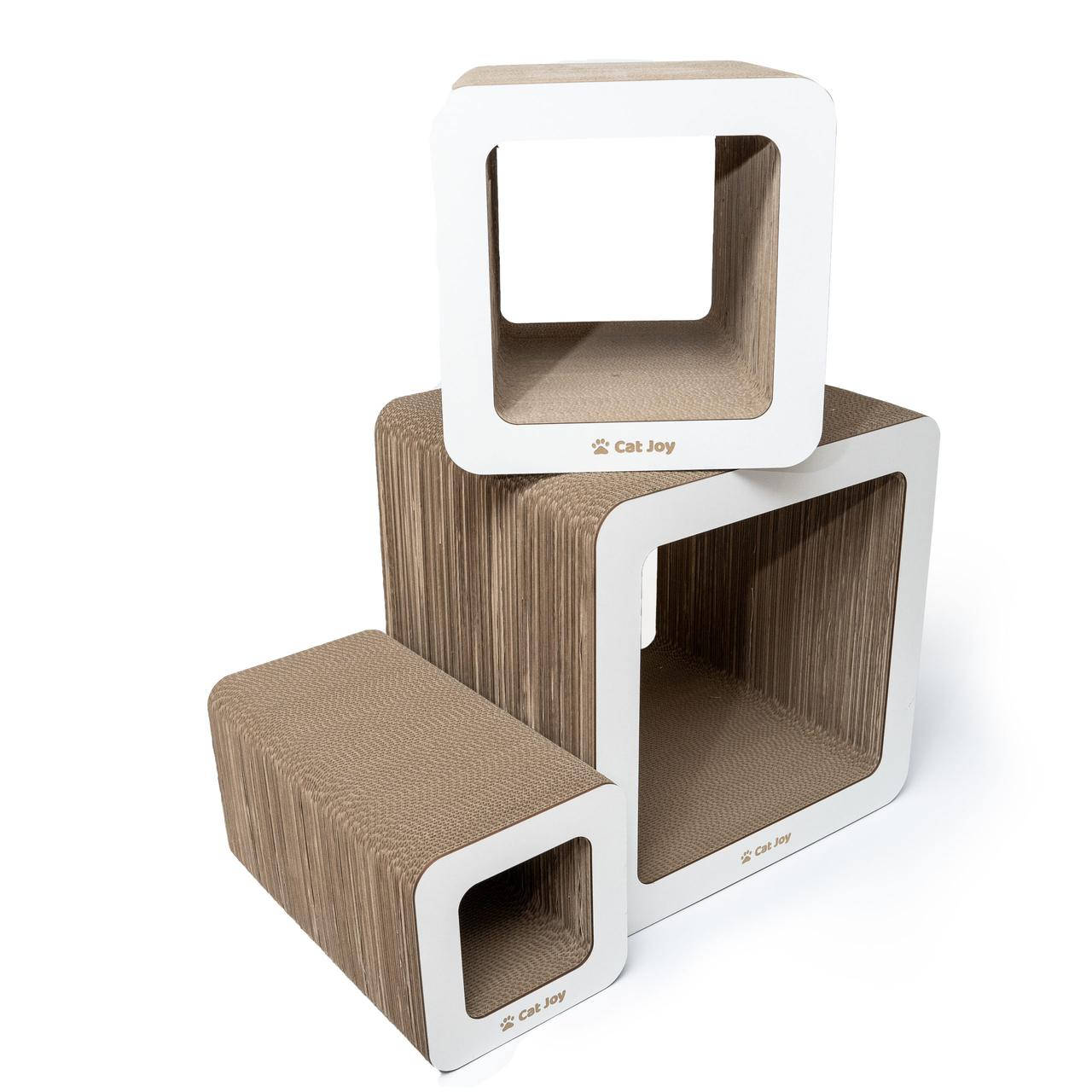 

Когтеточки домики для котов "Бохо" Беж от Cat Joy