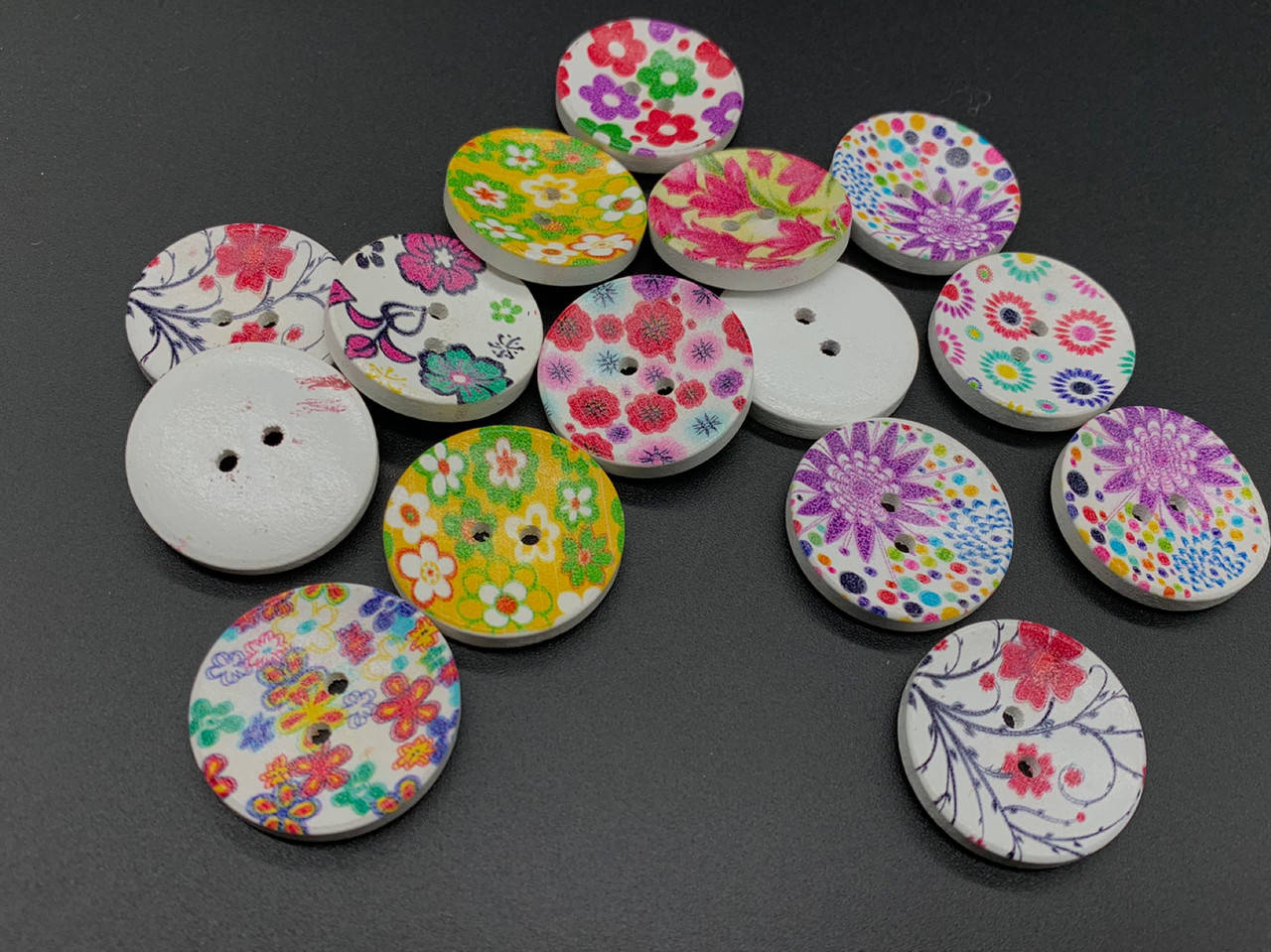 

Пуговицы деревянные для рукоделия. Цвет микс. 30мм