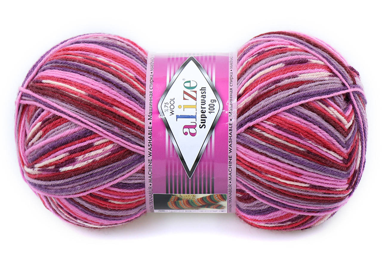 

Alize Superwash, №2698, Секционное крашение